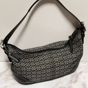 Coach Vintage Signature Logo Zippered Shoulder Bag, Style #D3J-6026